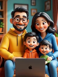 картинка семья из пластилина пример создания