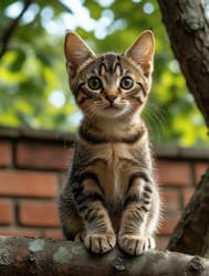 Котик и дерево